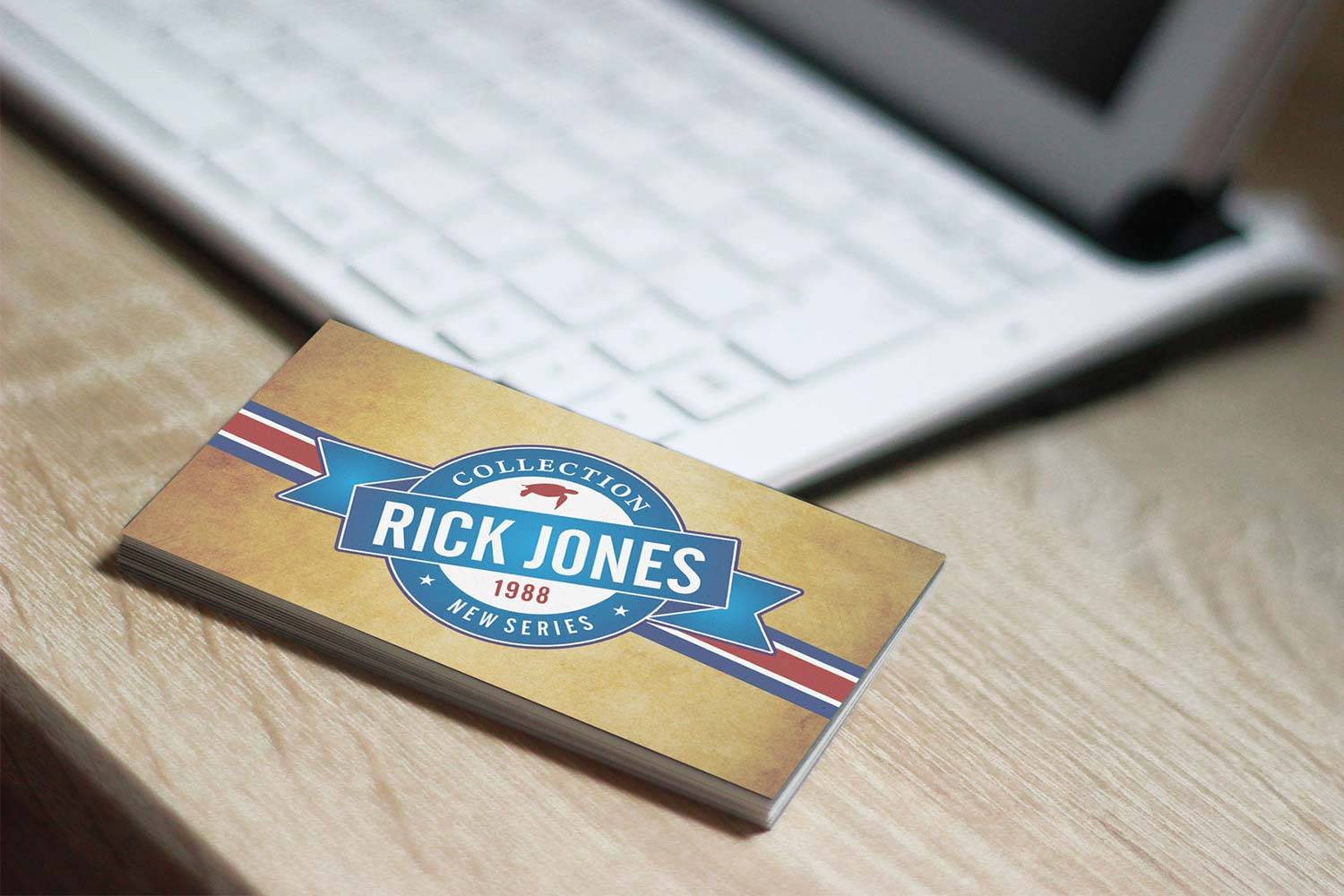 Criação de cartão para marca Rick Jones
