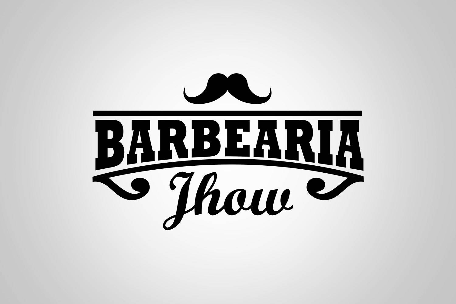Criação de logo para barbearia Jhow