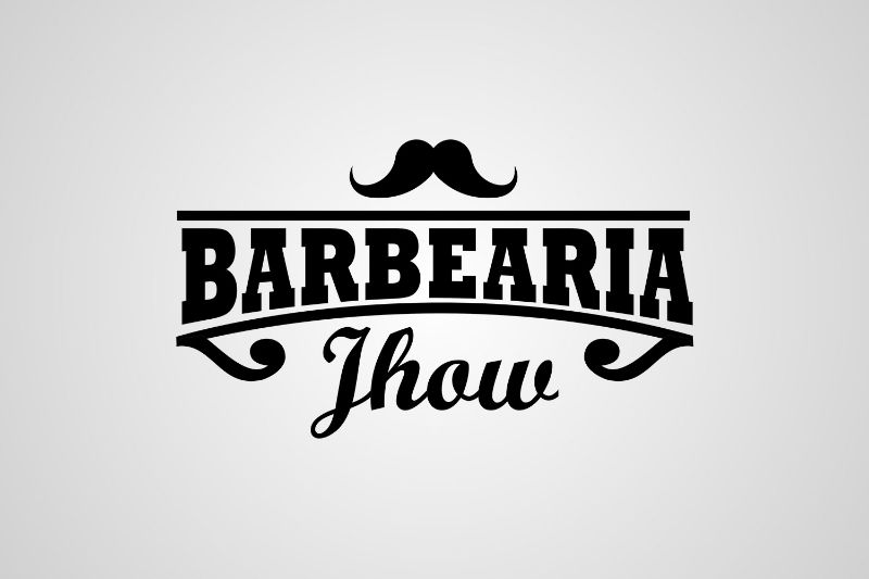 logo Barbearia Jhow